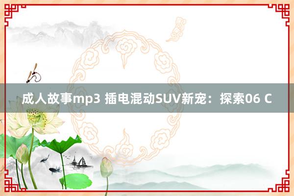 成人故事mp3 插电混动SUV新宠：探索06 C