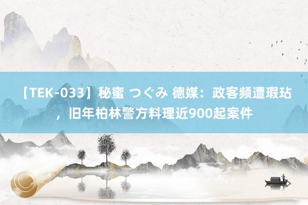 【TEK-033】秘蜜 つぐみ 德媒：政客频遭瑕玷，旧年柏林警方料理近900起案件