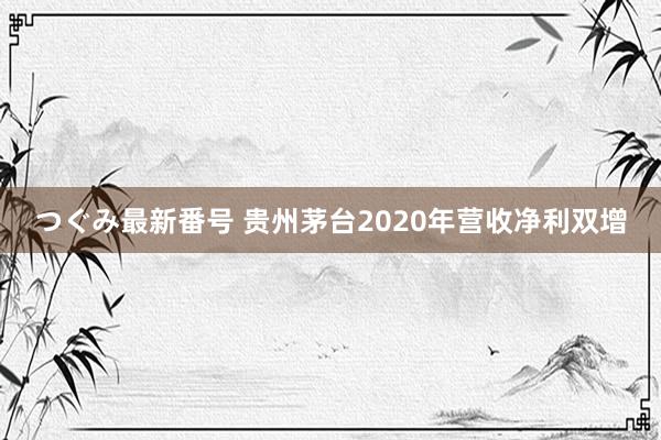 つぐみ最新番号 贵州茅台2020年营收净利双增