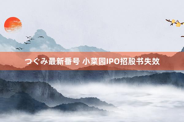 つぐみ最新番号 小菜园IPO招股书失效