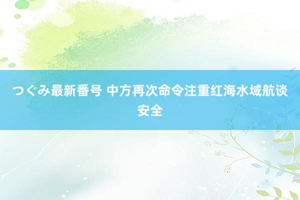 つぐみ最新番号 中方再次命令注重红海水域航谈安全