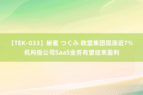 【TEK-033】秘蜜 つぐみ 微盟集团现涨近7% 机构指公司SaaS业务有望结束盈利