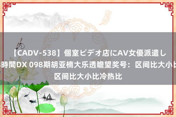 【CADV-538】個室ビデオ店にAV女優派遣します。8時間DX 098期胡亚楠大乐透瞻望奖号：区间比大小比冷热比